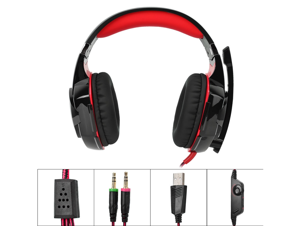 Fone De Ouvido Gamer E Estéreo Com Bass Para Jogos E Computador.