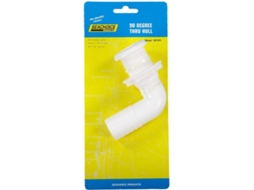 Acessório thru-hull SEACHOICE Thru Hull 90 Degree 2 Nuts Branco