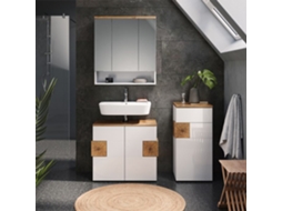 Móvel de arrumação para casa de banho Vicco Eden, branco alto brilho, 40 x 84 cm