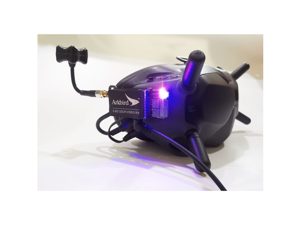 Módulo Arkbird Hd de Conversão de Sinal Digital para Analógico, 5.8ghz, 8 Canais, Receptor Fpv para Óculos Dji V1 e V2. MDUG