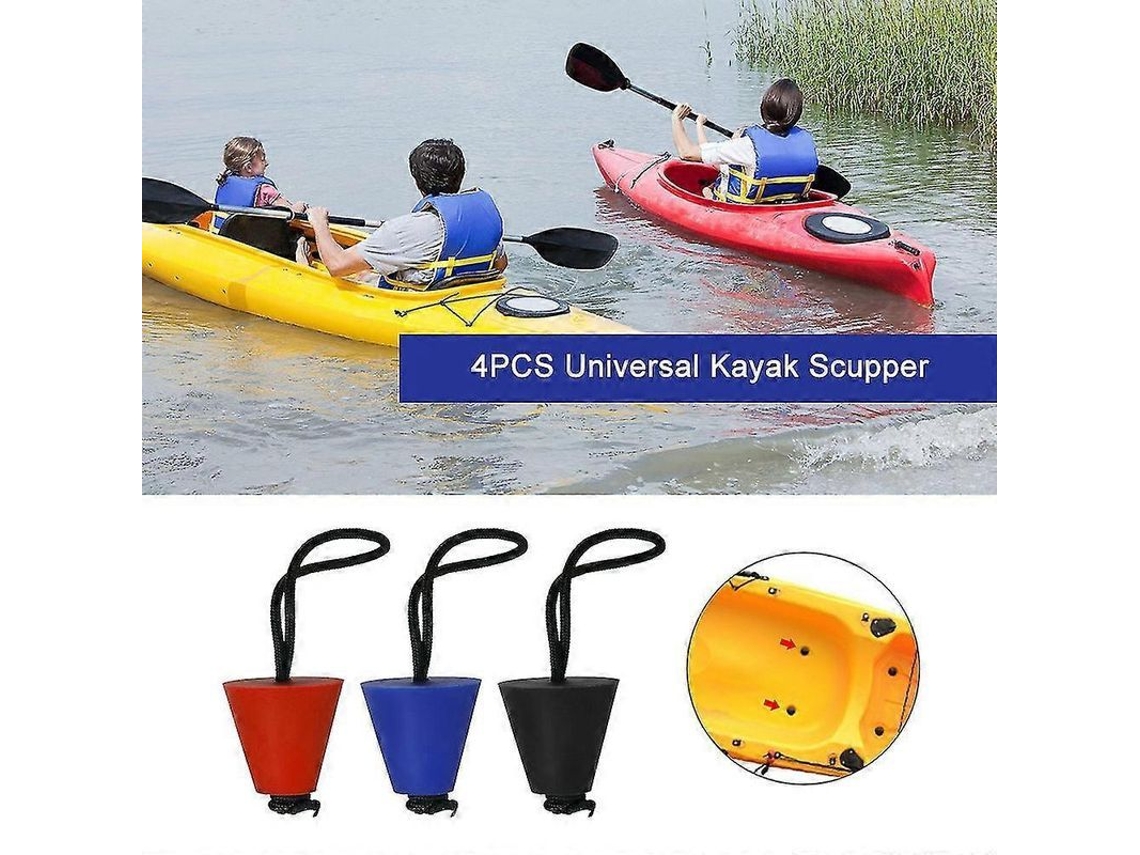 4 Peças De Tapões Universais Para Kayak De Silicone Resistente E Leve Para Manter-se Seco S2024123013859 Azul