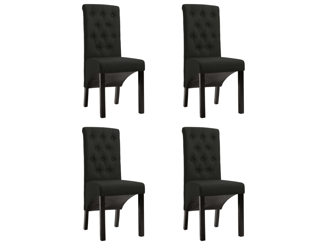 Dining Chair, Dining Chairs Vidaxl Preto Tecido (n/a)