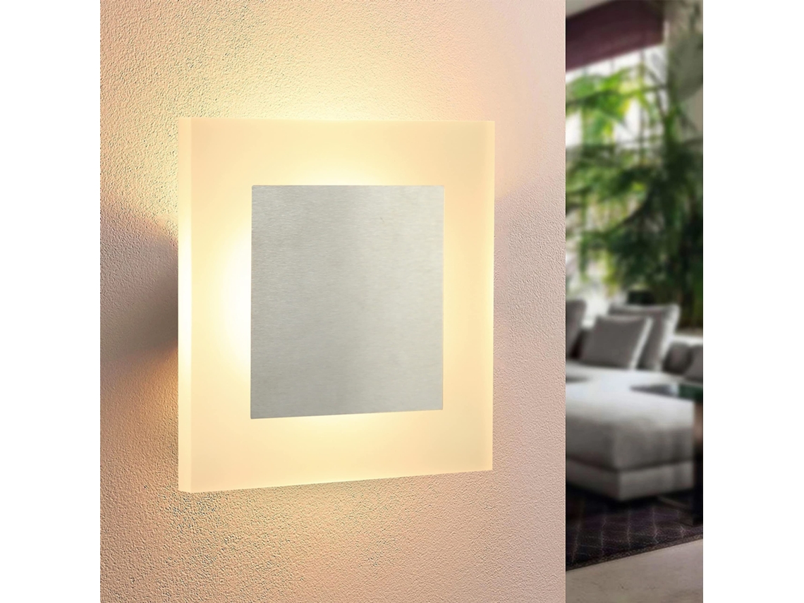 Candeeiro de Parede Led Moderno em Metal Preto Luz Quente 3000k 7w Adequado para Sala de Estar e Quarto ZMH