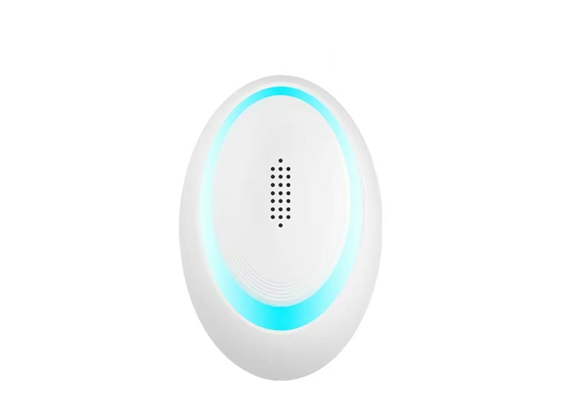 Repelente ultrassônico Primerox da Pragas, de dupla frequência (CF+VF), para mosquitos e outros insetos em ambientes internos.