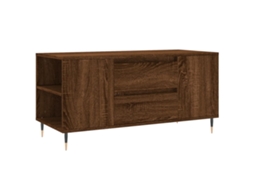 Mesa de Centro Derivados de Madeira Carvalho Castanho MAISON EXCLUSIVE