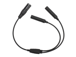 Aetheria adaptador de Fone de Cabeça de Aviação Ga Plugue Duplo para Conector Xlr 5 Pinos Airbus