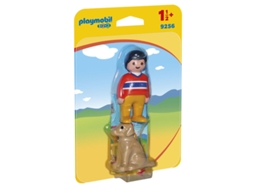 PLAYMOBIL 1.2.3 - Homem com Cão (Idade mínima: 18 meses)