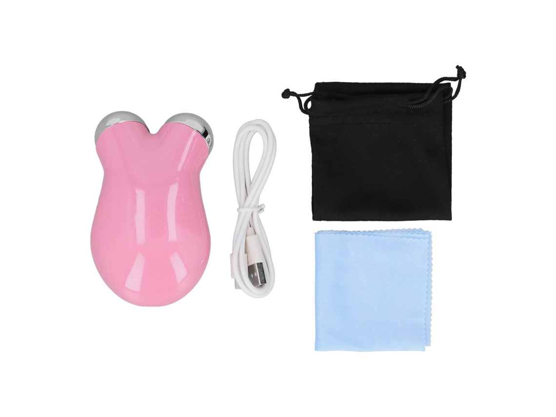 Dispositivo de massagem facial com microcorrente portátil mini para firmar pele rosa S/MARCA