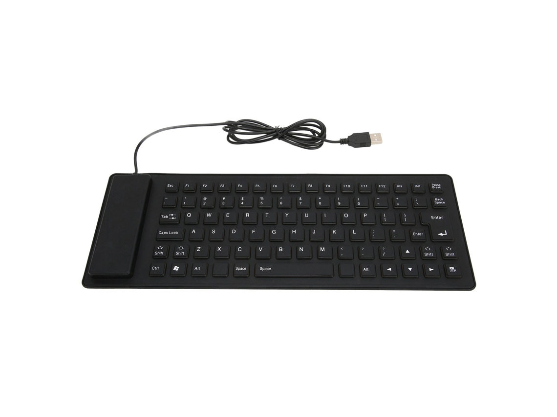 Teclado com Fio de Silicone LAXISCREED (85 Teclas, Silencioso, Plegável, À Prova D'água e de Poeira)