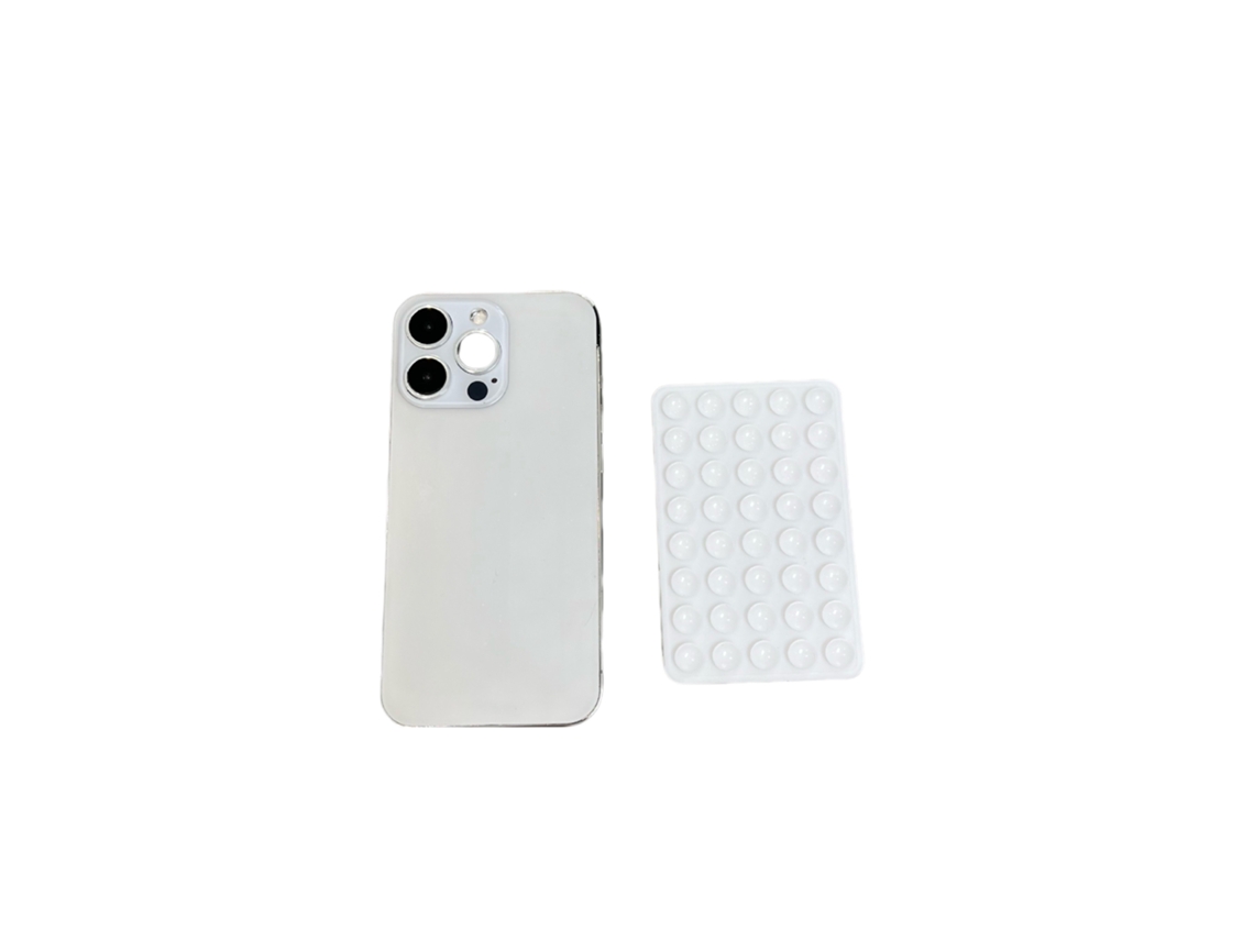 Capa De Celular Com Ventosa De Silicone Dupla Face. Suporte Removível Para Selfies Com As Mãos Livres Em Superfícies Lisas De Vidro.