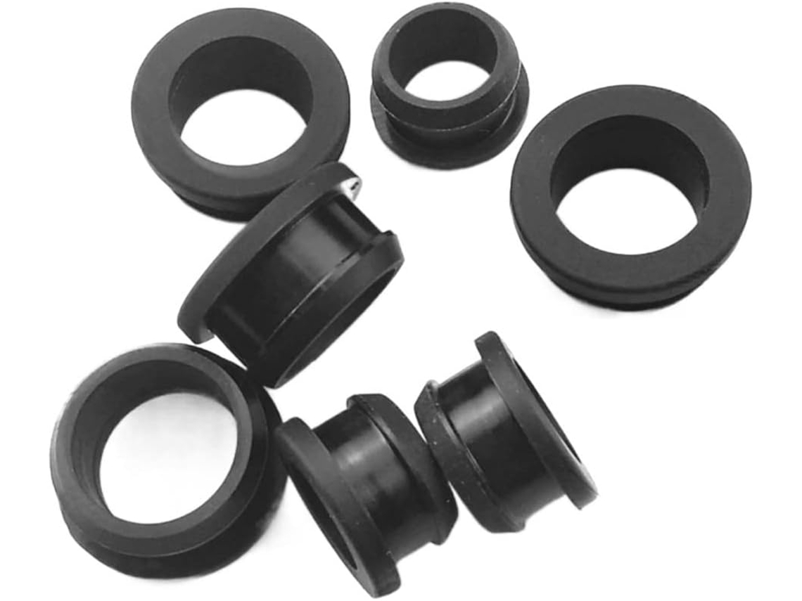 Conjunto de 10 tampões de silicone Pretos de qualidade alimentar para