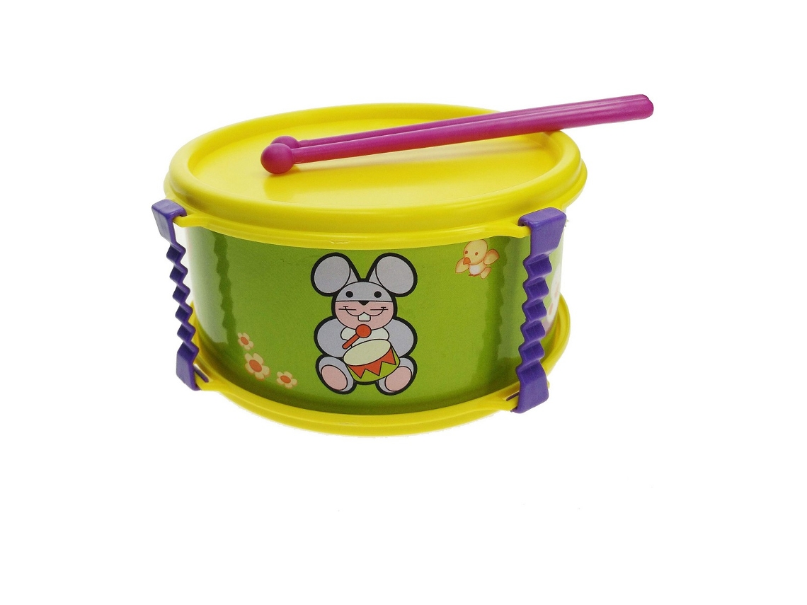 Tambor - Reig - 16 Cm - Cor Aleatória - Para Crianças A Partir De 3 Anos - Interior