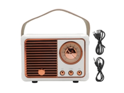 Caixa de Som Bluetooth retro com subwoofer portátil EOOCOO