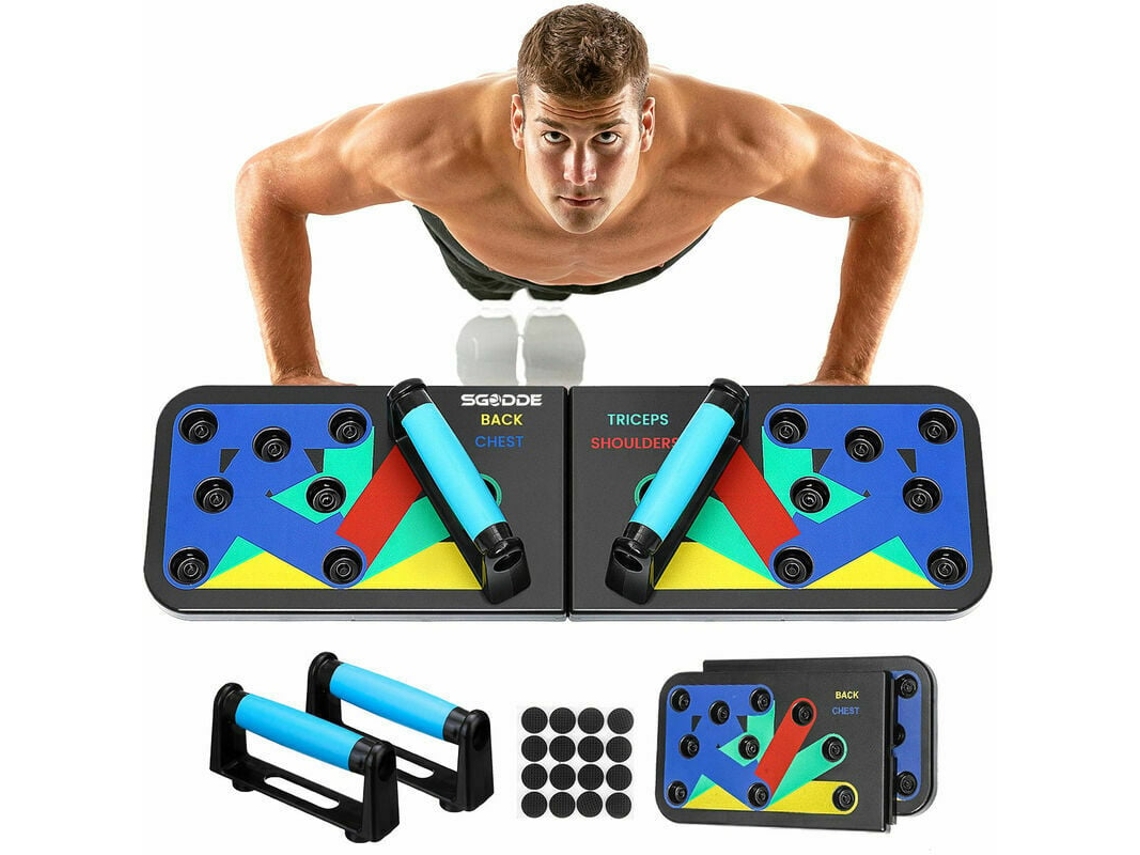 Prancha De Flexão 12 Em 1, Equipamento De Fitness Dobrável Para Musculação Doméstica Aquaforge (l)