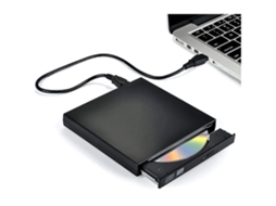 Leitor e Gravador de Dvd/CD Externo Usb 2.0, Preto, ZYBLSSBB