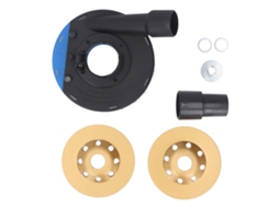 Capucha Anti-pó De 4 Polegadas Para Esmerilhadeira Angular De 100mm 115mm Com Pedra De Polimento Azul E Preto