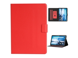 Capa Protetora Halinuia Para Lenovo Tab M10 Estojo De Couro Flip Horizontal Liso Com Ranhuras De Cartão E Suporte