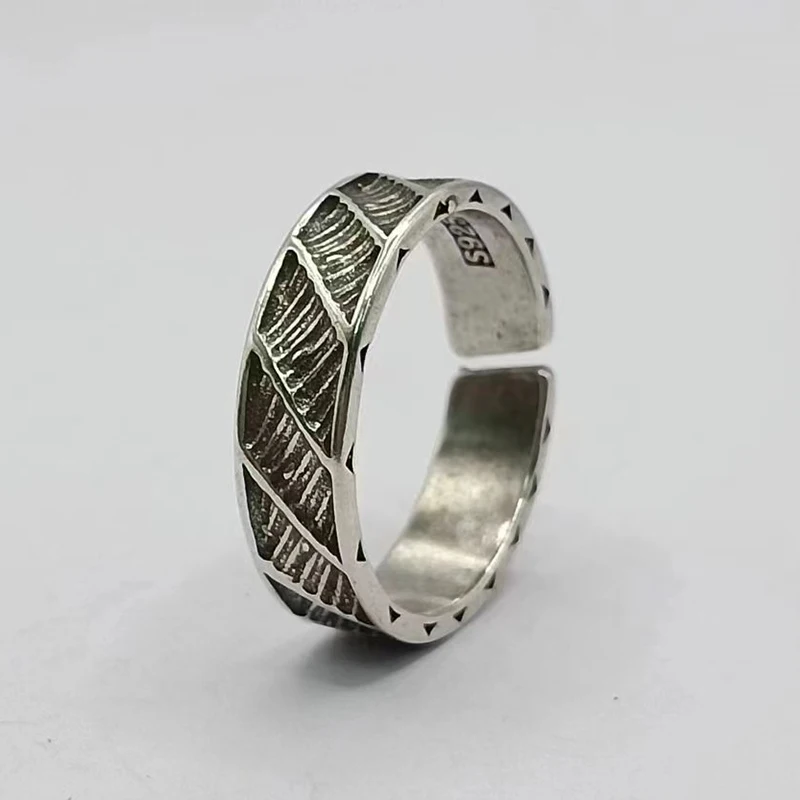 Anel Retrô Ajustável Para Dedo Indicador Masculino, Anel Retrô Nostálgico Com Declaração De Estilo.