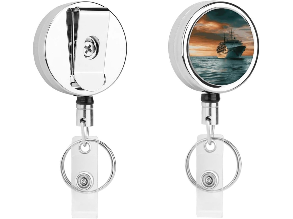 Porta Crachás Retréteis Navios De Cruzeiro, Fun Porta Crachás De Enfermeira Com Clipe Chaveiro, Porta