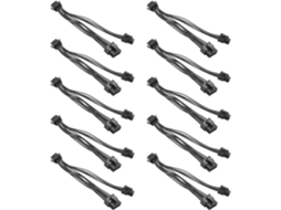 Adaptador Conversor de Energia 10x Cpu 8 Pinos para Atx + 4 Machos SFUSHOS