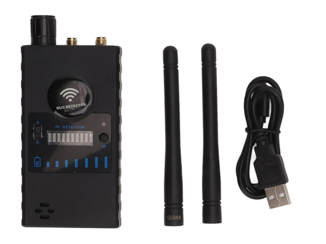 Detectores De Câmera Oculta Melhorias De Desempenho De Antena Dupla Detector Anti-Espião Detector De Bugs Detector De Gps Preto Yizhood
