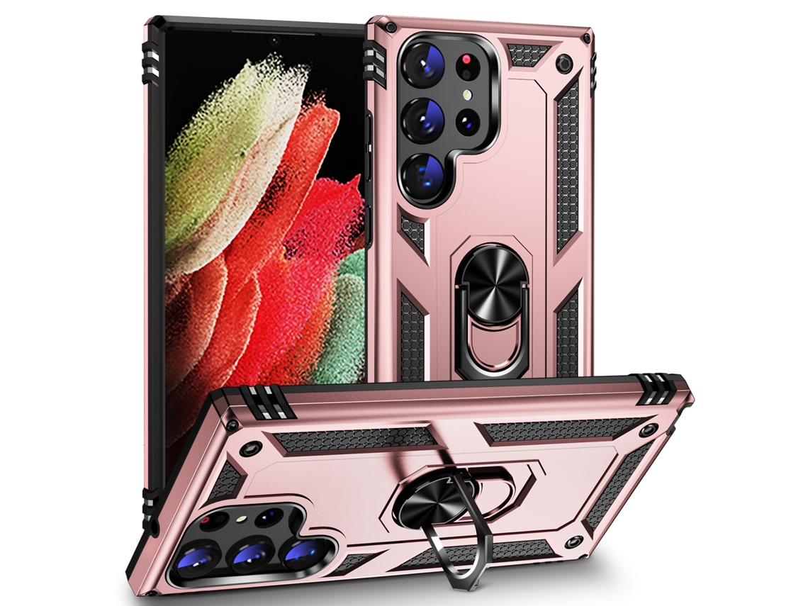 Capa Para Samsung Galaxy S24 Ultra À Prova De Choque -ouro Rosa Gertiz