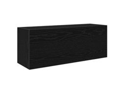 Bathroom Wall Cabinet, Bathroom Wall Cabinets Vidaxl Preto Madeira Processada (80 X 25 X 30 Cm)