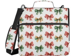 Pasta com Sacolas Extras, Altura para Ombro e Mão, Diversas Sacolas de 3,8cm, 3 Porta-Lápis em Formato Sino, Pasta