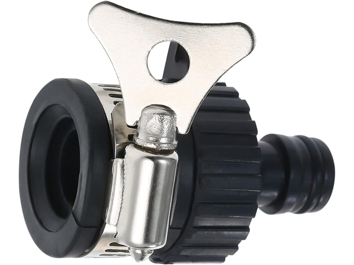 Conjunto De 2 Adaptadores Universais Pretos Para Torneira Jardim,