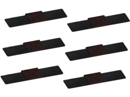 Nuobesty Conjunto De 6-protetores Feltro Para Pés Cadeiras Com Velcro Protetores Móveis Pisos Madeira Antiderrapantes