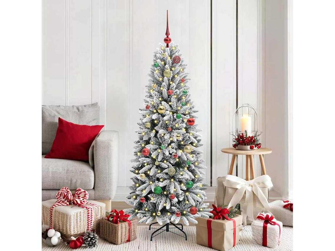 Vidaxl Árvore De Natal Artificial Branco 150 Cm