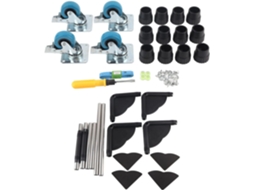 Elevadores De Pés Mesa Vanzack Em Tpe Preto, Almofadas Redondas Ajustáveis ​​de 35-45mm Para Móveis De Casa E Escritório