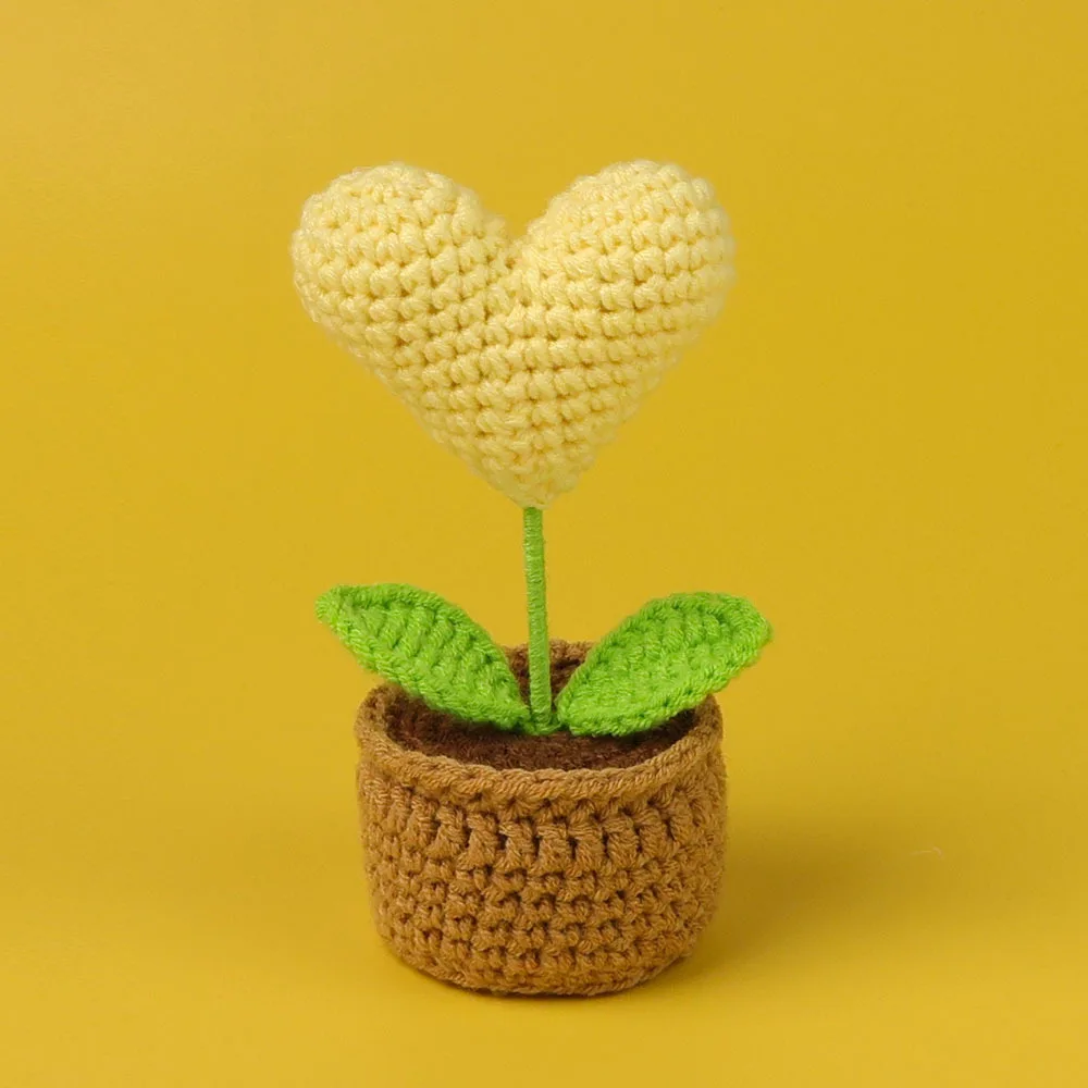 Vasinhos De Crochê Charmosos, Decorações De Plantas Feitas À Mão.