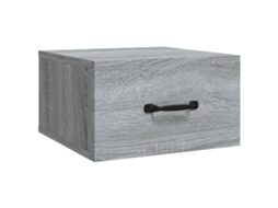 Wall-mounted Bedside Cabinet, Wall-mounted Bedside Cabinets Vidaxl Cinzeto Madeira Processada (n/a)