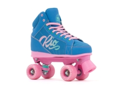 Patins 4 Rodas Lumina Rosa Eu 39 1/2Rio Roller
