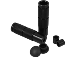 Conjunto De 2 Pedais De Apoio Para Os Pés Traseiros Em Alumínio Cnc Para Kit De Acessórios, Preto.