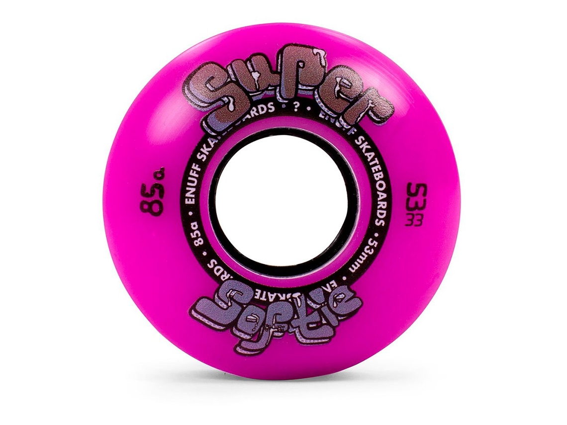 Rodas de Patins Super Softie Rosa 53 Mmenuff Skateboards