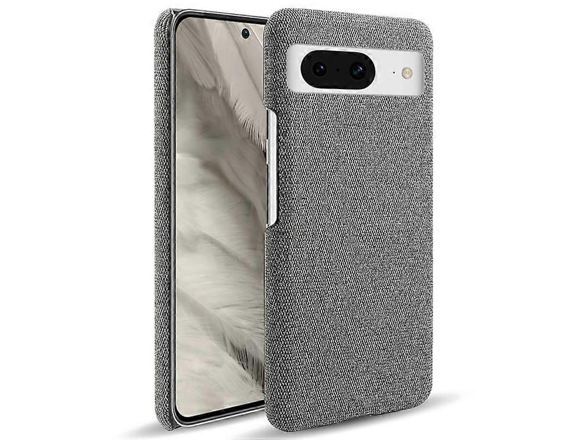 Loja Iberiancapa Compatível Com Google Pixel 8, Protetora Rígida De Pc Com Textura De Tecido De Cor Sólida, Cinza