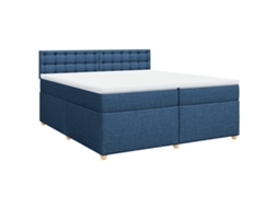 Box Spring Bed, Box Spring Beds Vidaxl Azul Tecido (200 X 200 Cm)