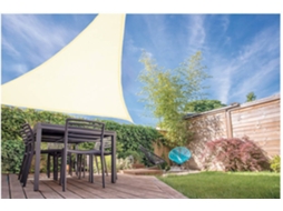 Toldo Vela AMBIANCE Triângulo Creme (3,6x3,6x3,6mts)
