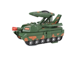 Ats brinquedo de Tanque Elétrico Transformável em Avião com Luzes e Música para Crianças, Carro de Combatse Universal