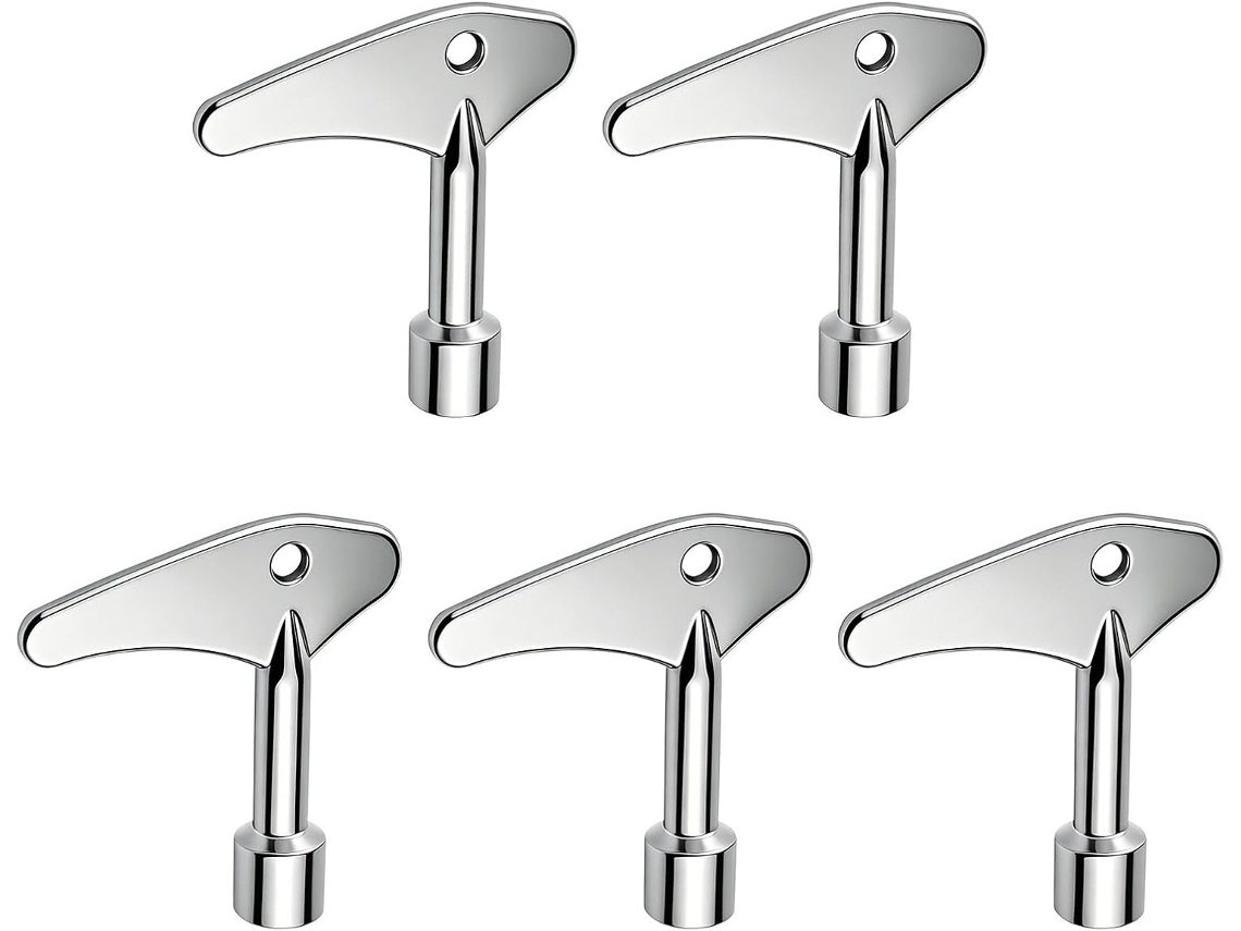 De 5 Chaves Para Água, Painel Chave Triangular Interna Fechos.