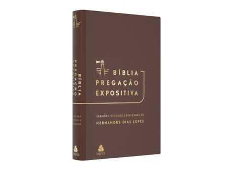 Livro Biblia Pregacao Expositiva Ra Luxo Marrom De Diversos (português Do Brasil)