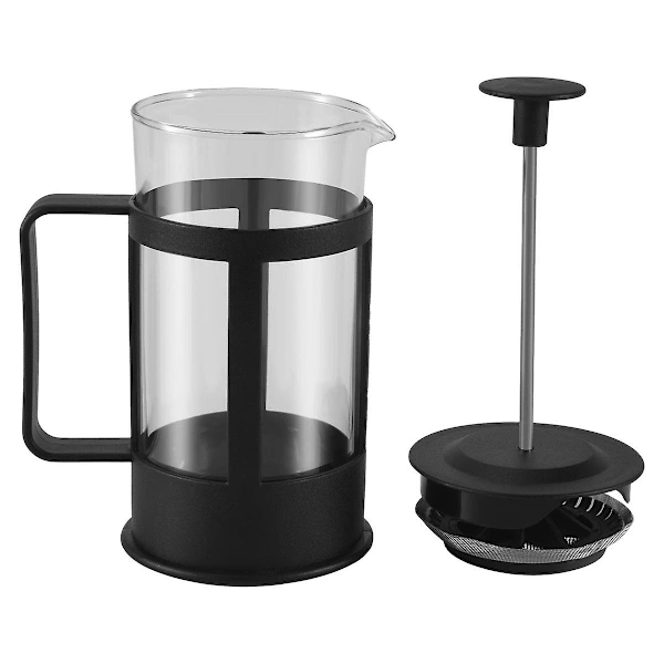 plcafeteira E Bule De Prensa Francesa 350ml, Café Em Vidro Borossilicato Espesso, Aço Inoxidável Lavável Na Lava-louças