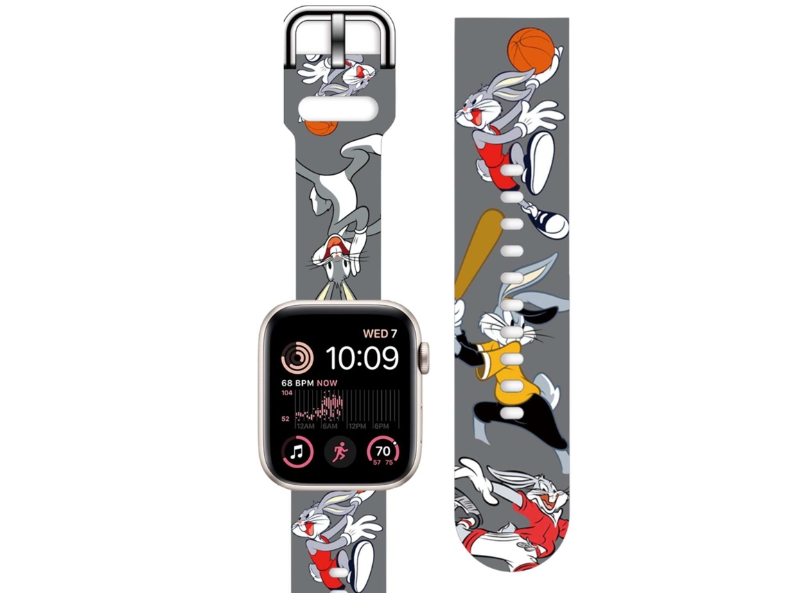Bracelete Silicone Suave Personalizada Apple Watch Series 4 40Mm Bugs Bunny