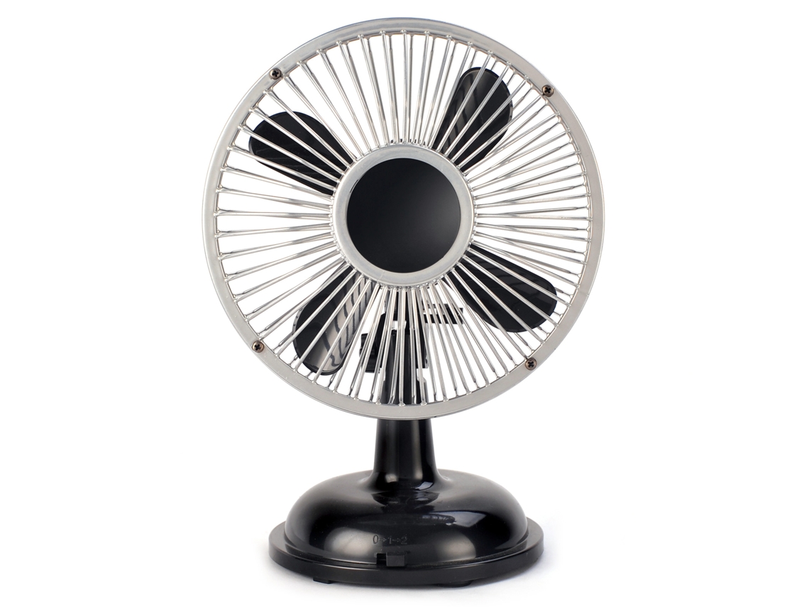 Ventilador De Mesa Oscilante Multifuncional 5, 7 Polegadas Com 2 Velocidades, Alimentado Por Usb /pilha Aa
