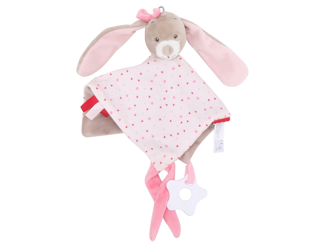 Mali toalha com Chupeta Pelúcia Coelho Macio para Bebê Acalmante 0 36 Meses