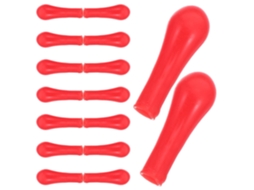120 Rolhas De Látex Vermelhas, Flexíveis E Precisas, Para Pipetas E Conta-gotas.