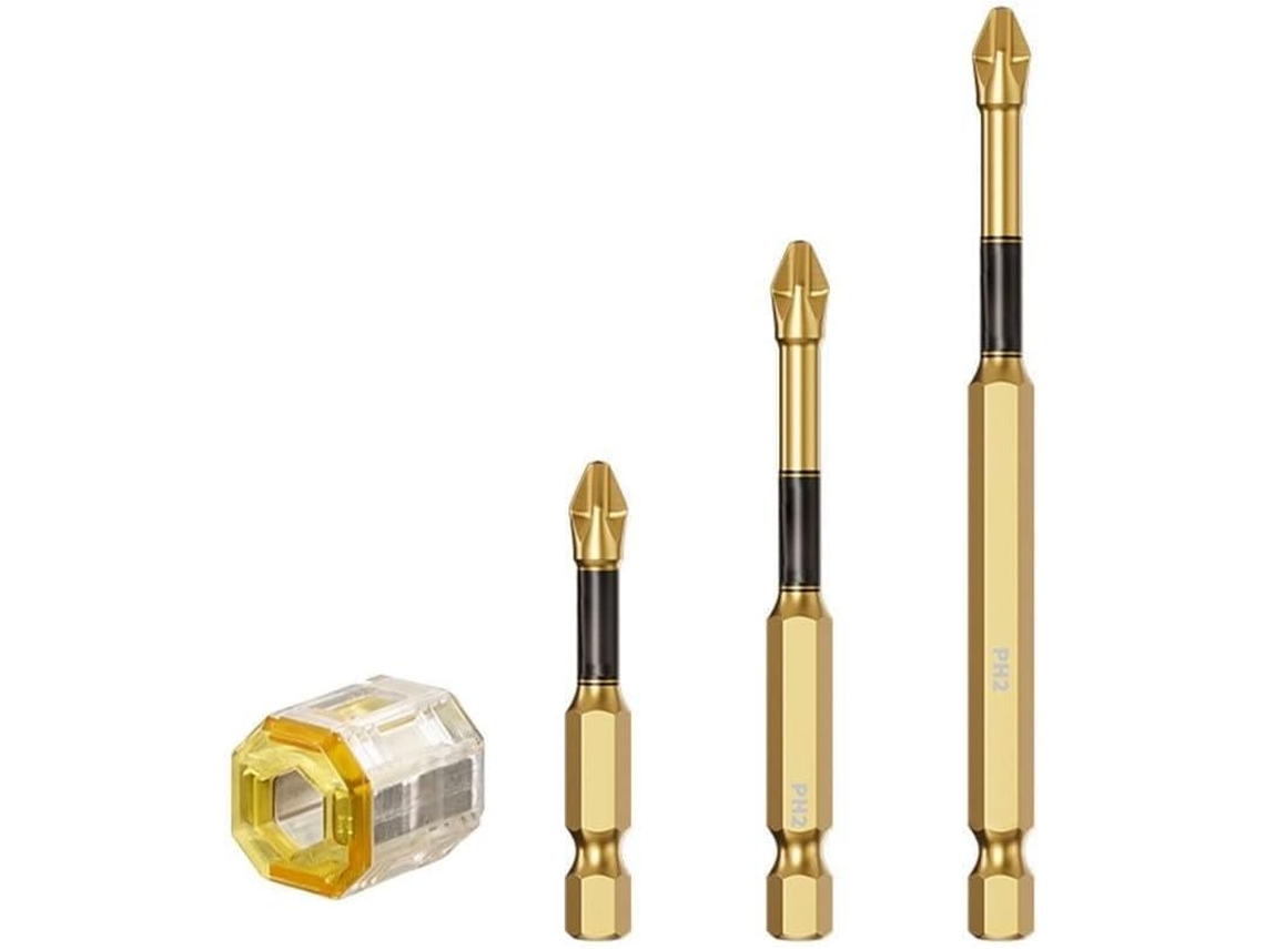 Conjunto De Bits Chave Impacto Phillips Ph2 Em Aço Liga, 25-150 Mm,