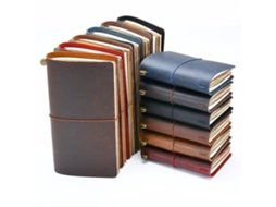 Lurelia Caderno Em Couro Genuíno Para Viagem, Vintage, A5, 13,5 X 10,5 Cm, 13,5 Cm X 10 Cm